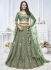Green Net Party Wear Embroidery Work Lehenga Choli KF01G